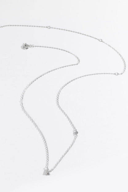 G To K Zircon 925 Sterling Silver Necklace