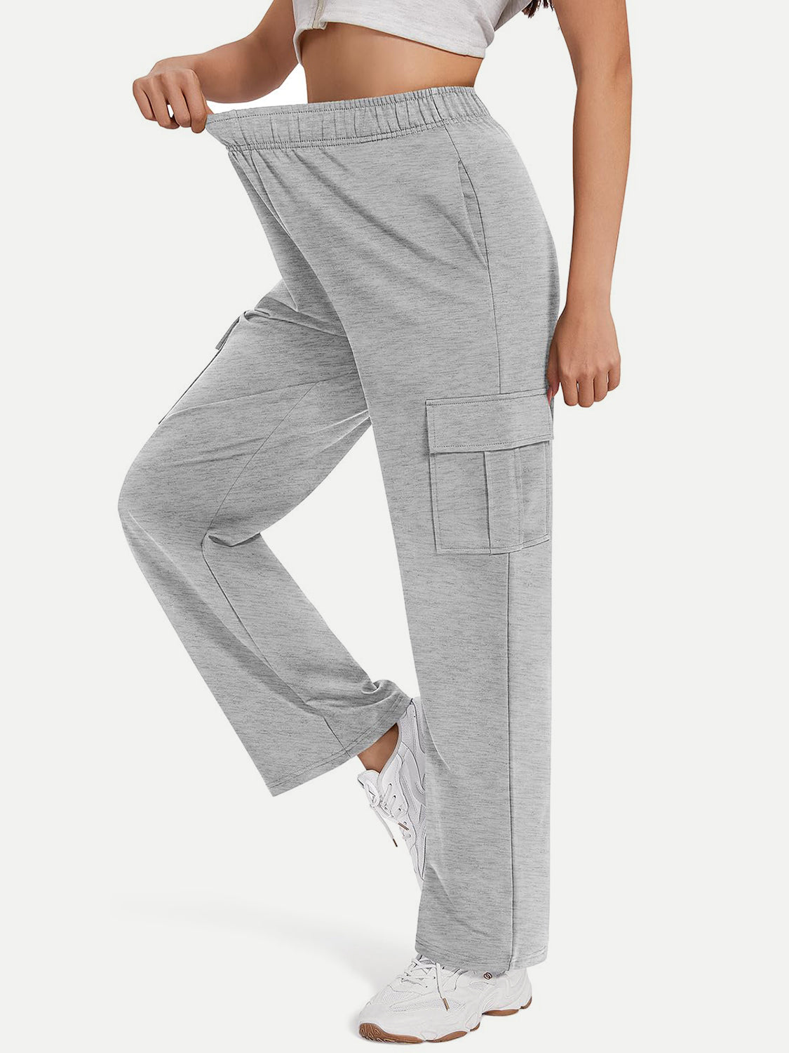 Pocketed High Waist Pants