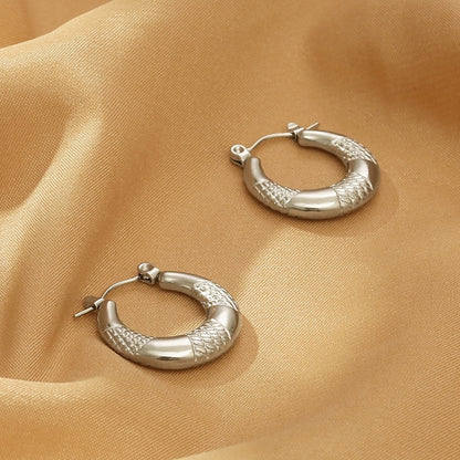 Titanium Steel Hoop Earrings