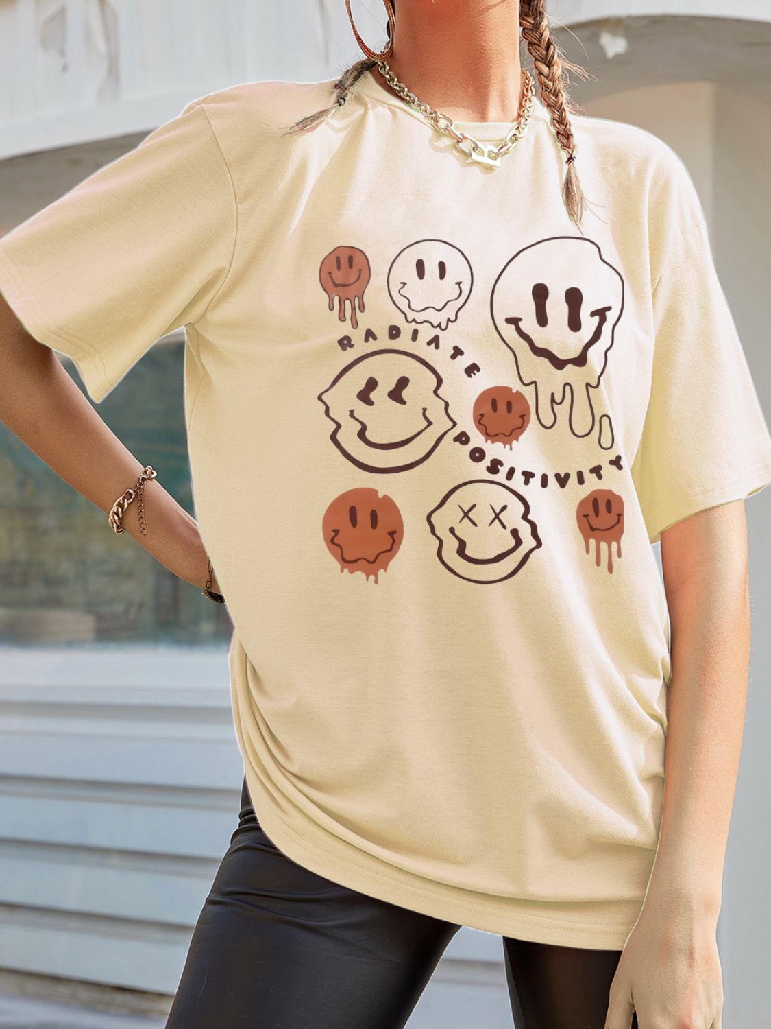 Graphic Round Neck Half Sleeve T-Shirt