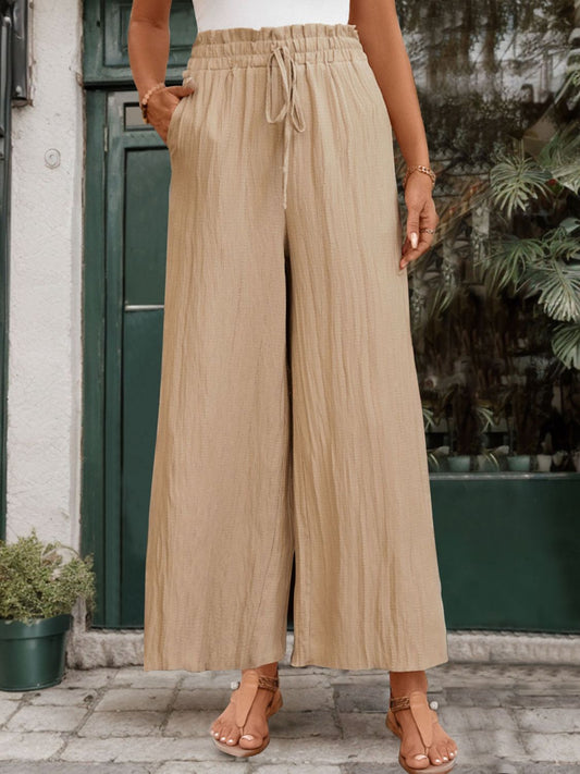 Frill Wide Leg Pants